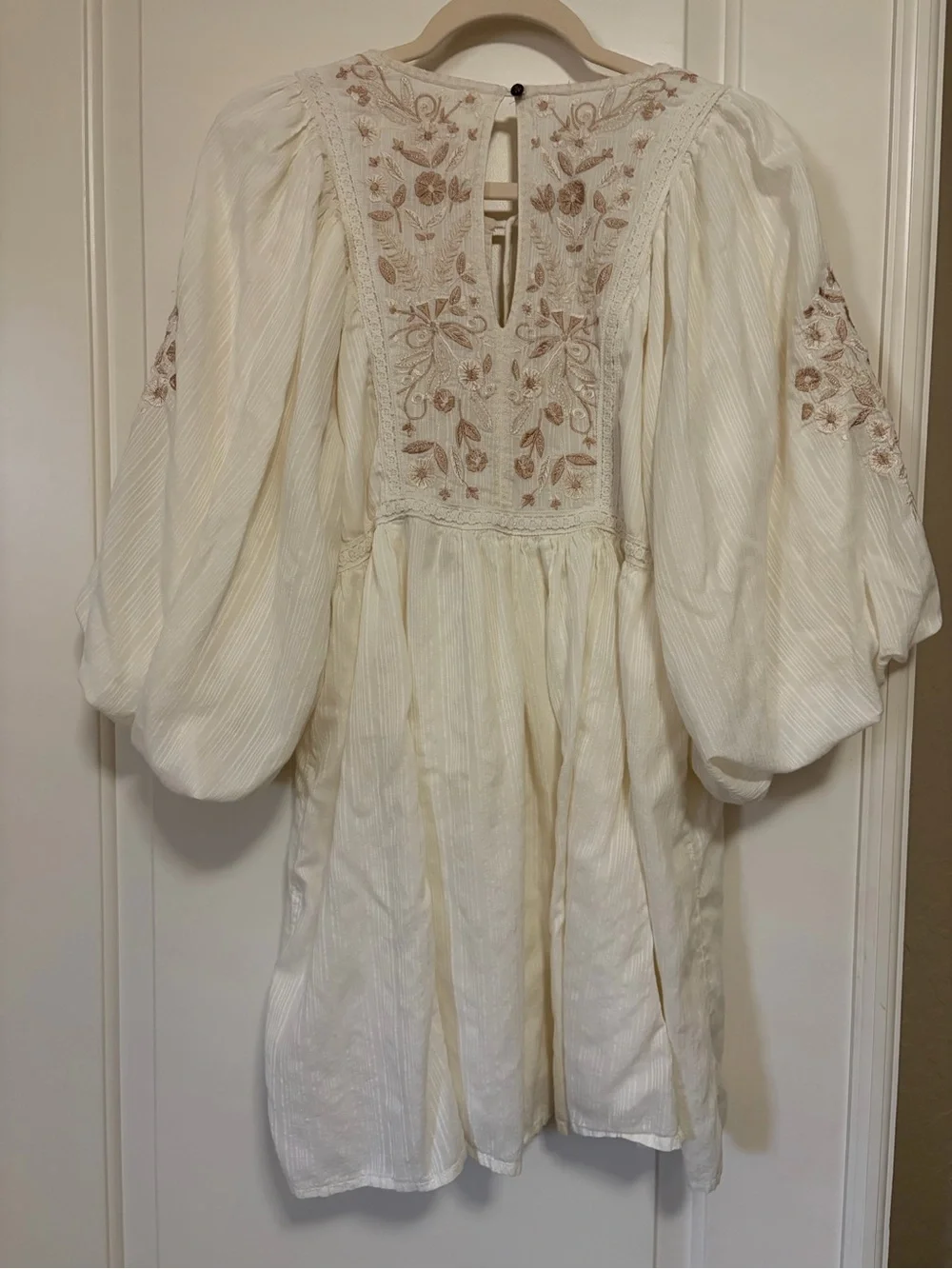 ☀️✌🏽🕊️Anthropologie Viveka Embroidered Bohemian Lace Mini Dress🕊️✌🏽☀️ - Picture 13 of 15